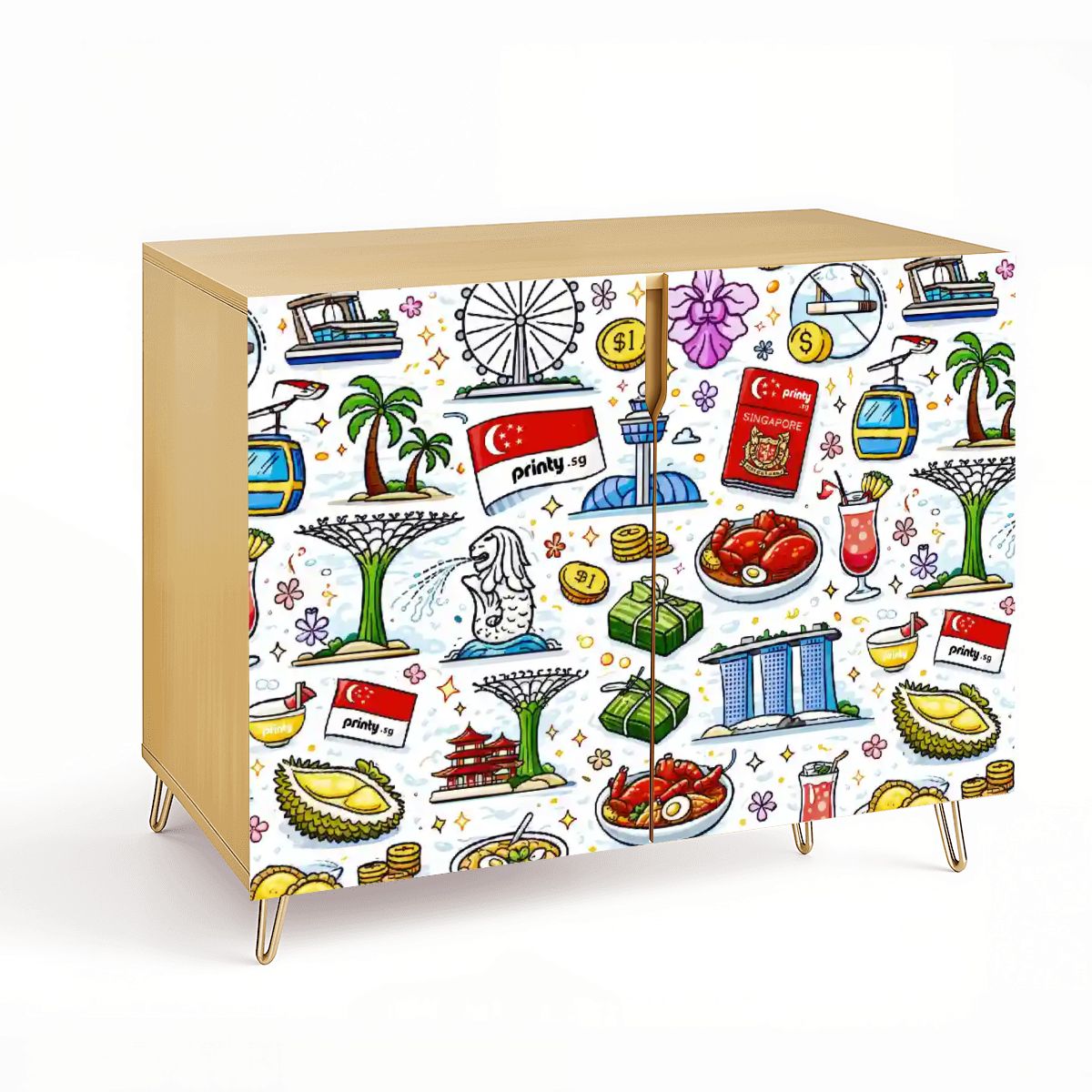 Custom Wooden Storage Cabinet