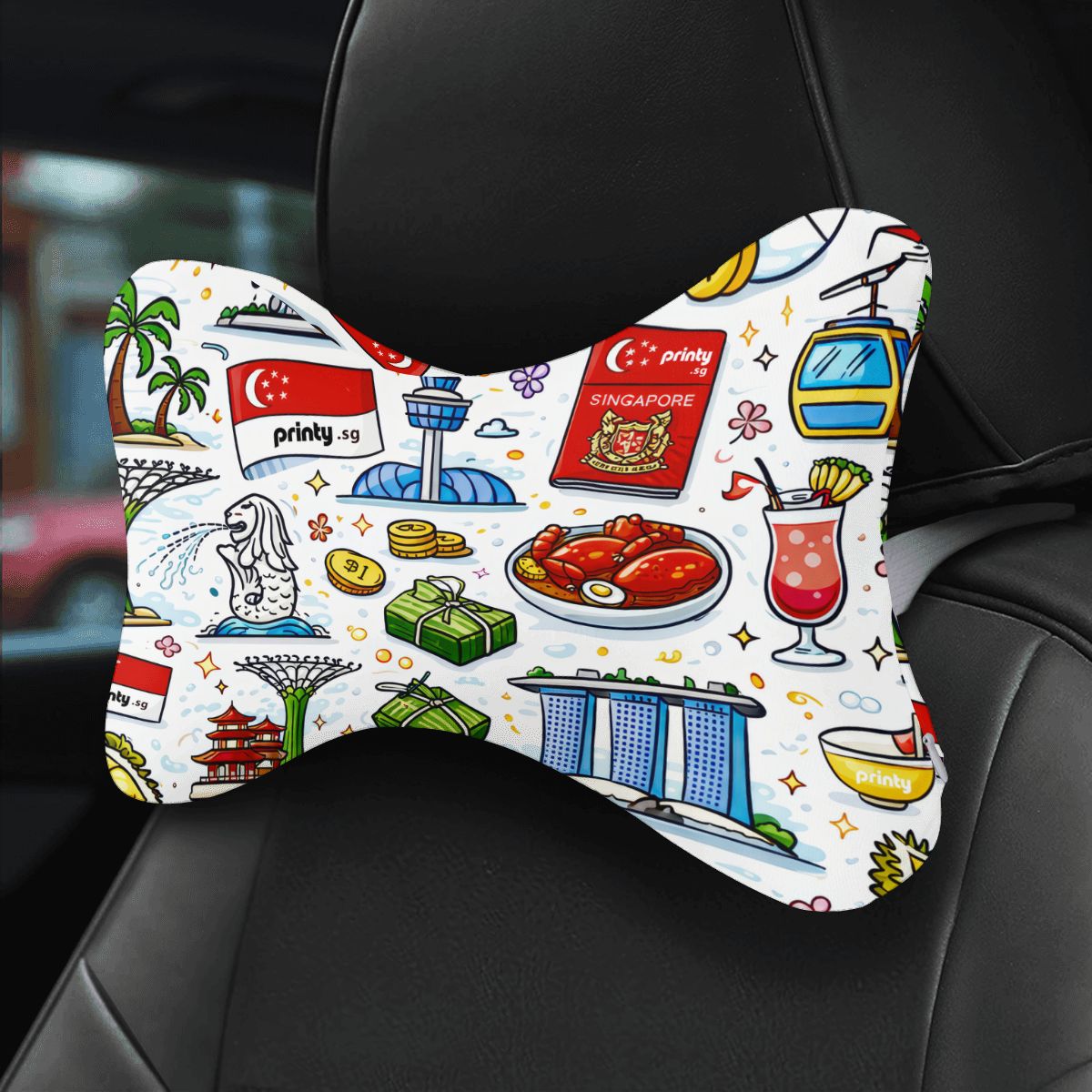 Custom Car Neck Pillow 2 Pcs