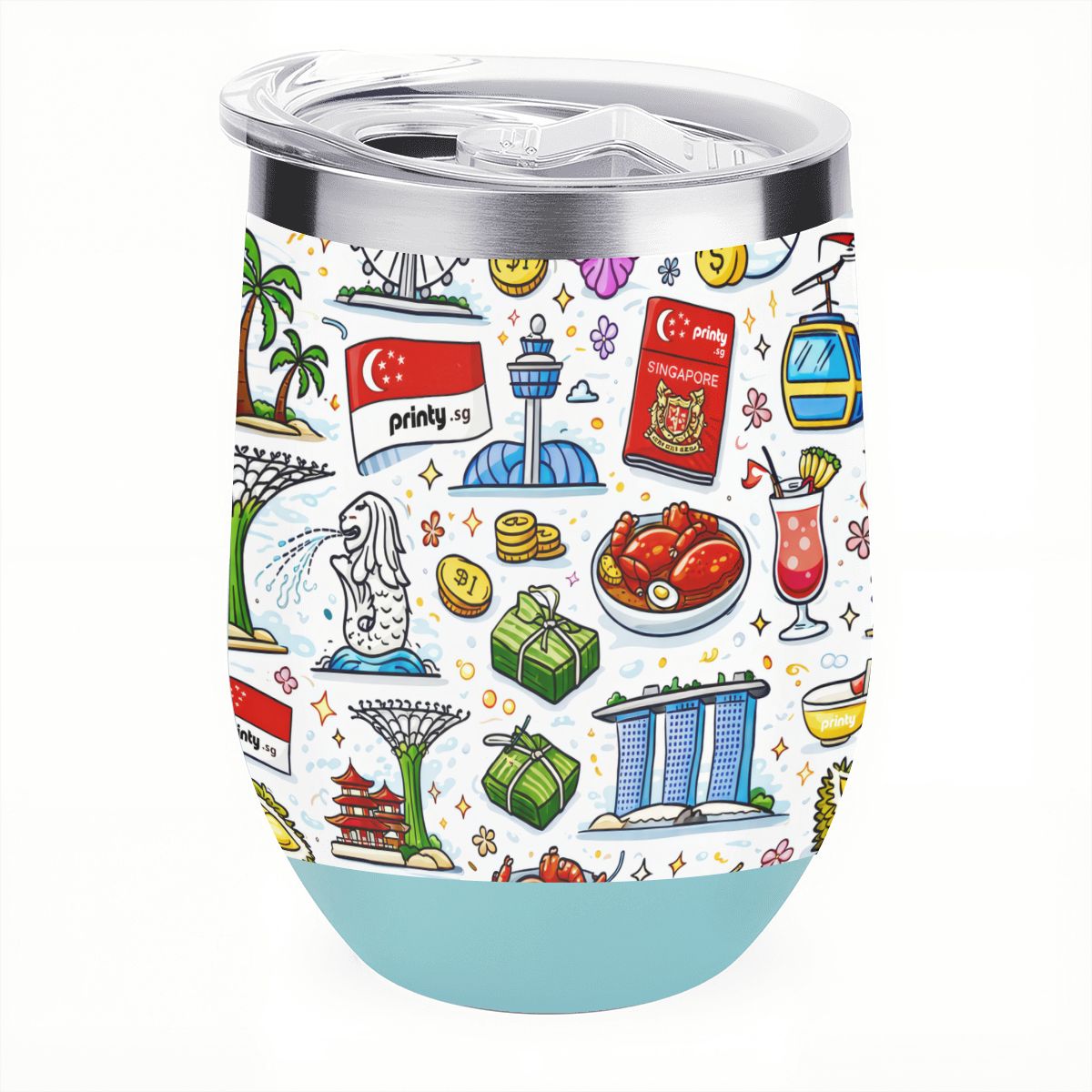 Custom Egg-Shaped Tumbler (12oz)