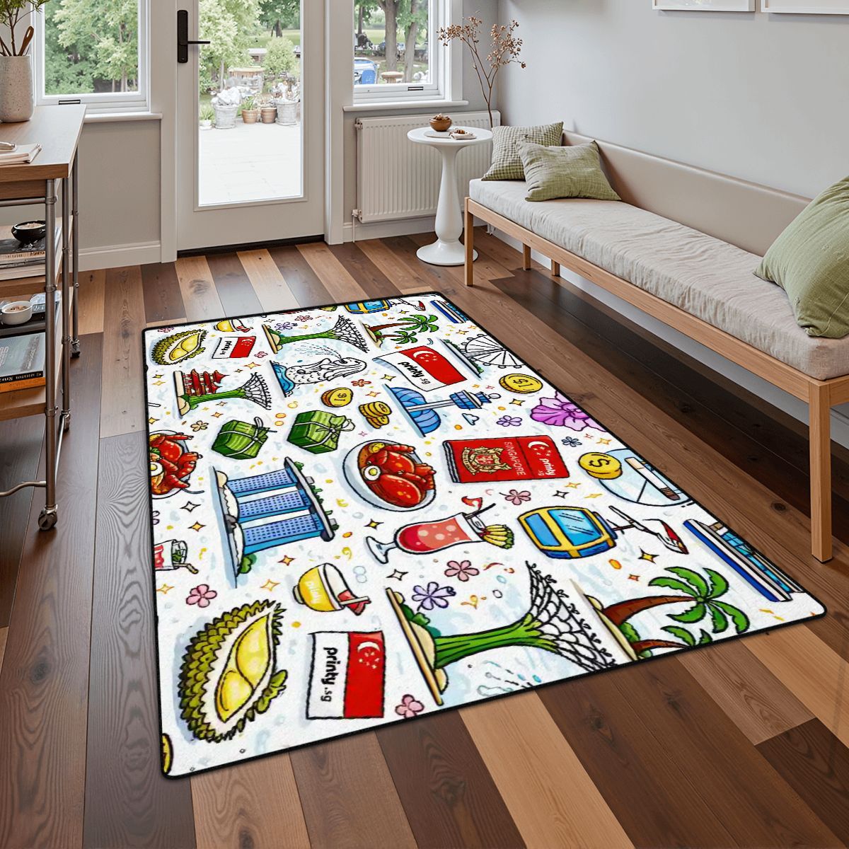 Custom Area Rug Floor Carpet (5:3)