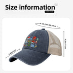 Custom Washed Denim Mesh Cap