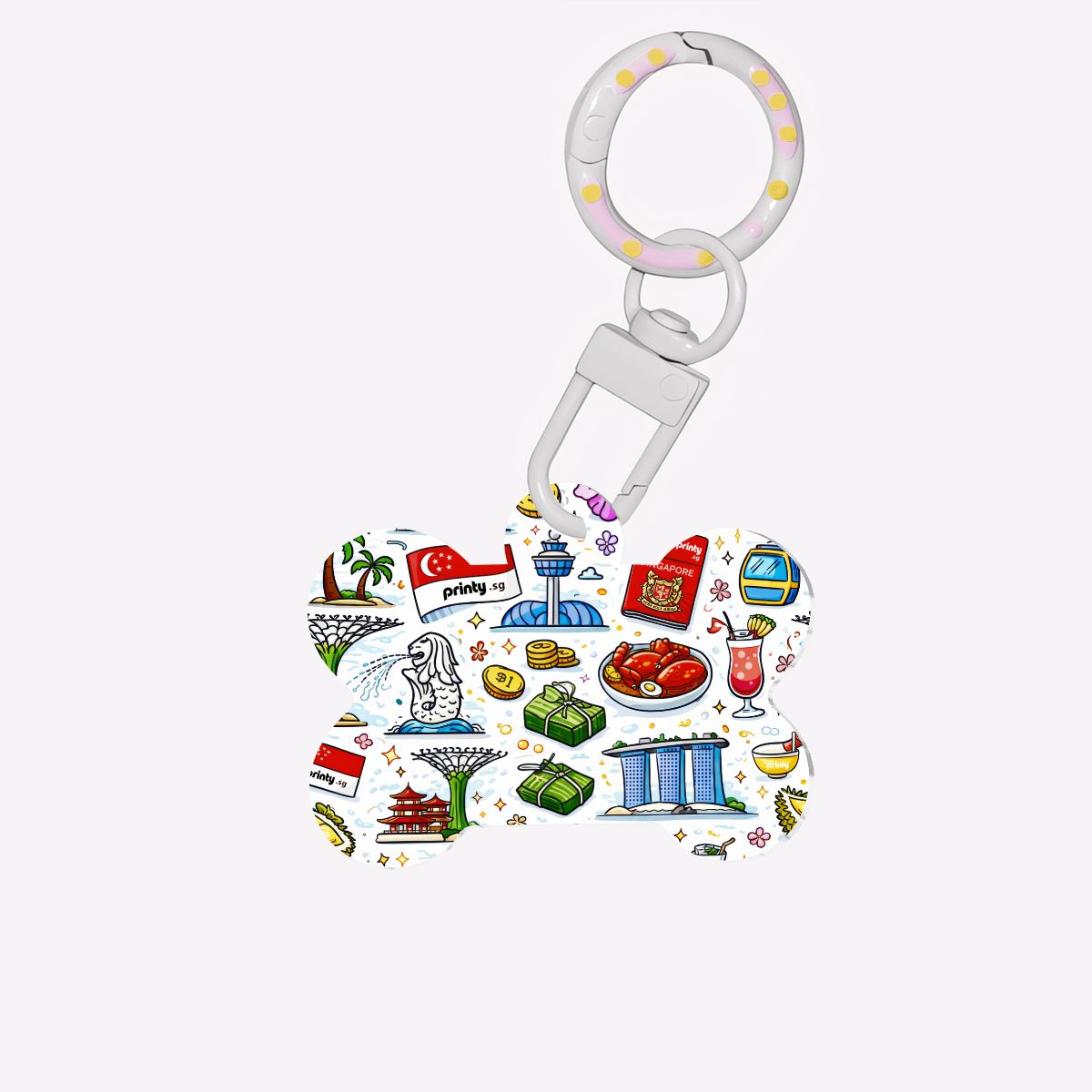 Custom Bone-Shaped Acrylic Pet Tag