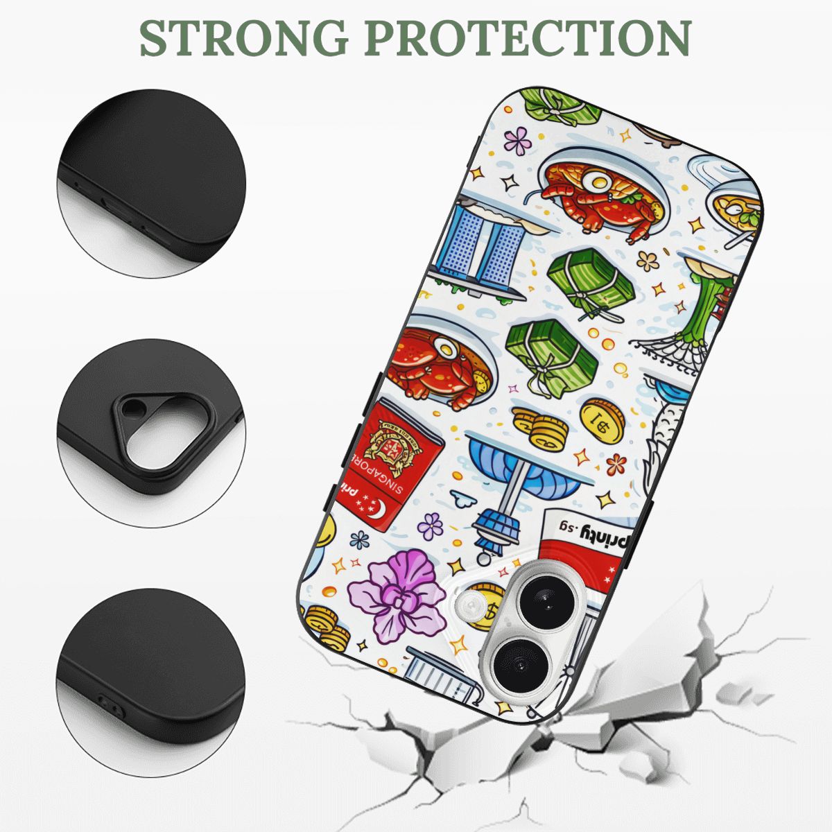 Custom iPhone 17 TPU Black Phone Case