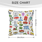Custom Plush Throw Pillow Covers (Single-Sided Design)