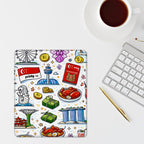 Custom Multi-Size Mouse Pad with Stitched Edge (Vertical)