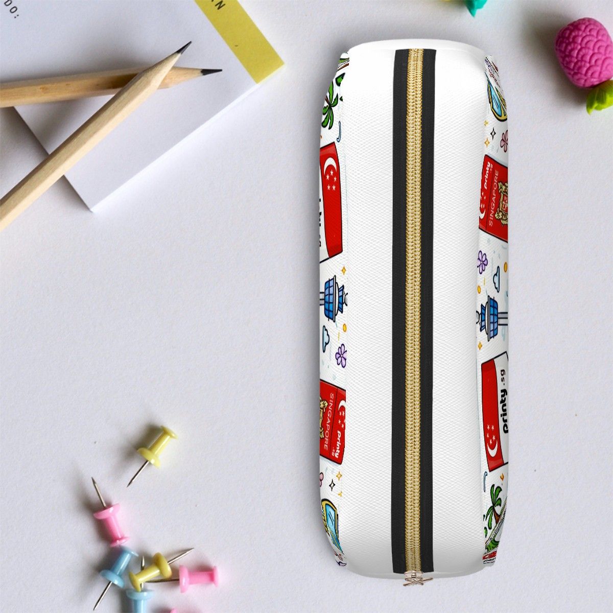 Custom Leather Three-dimensional Pencil Case