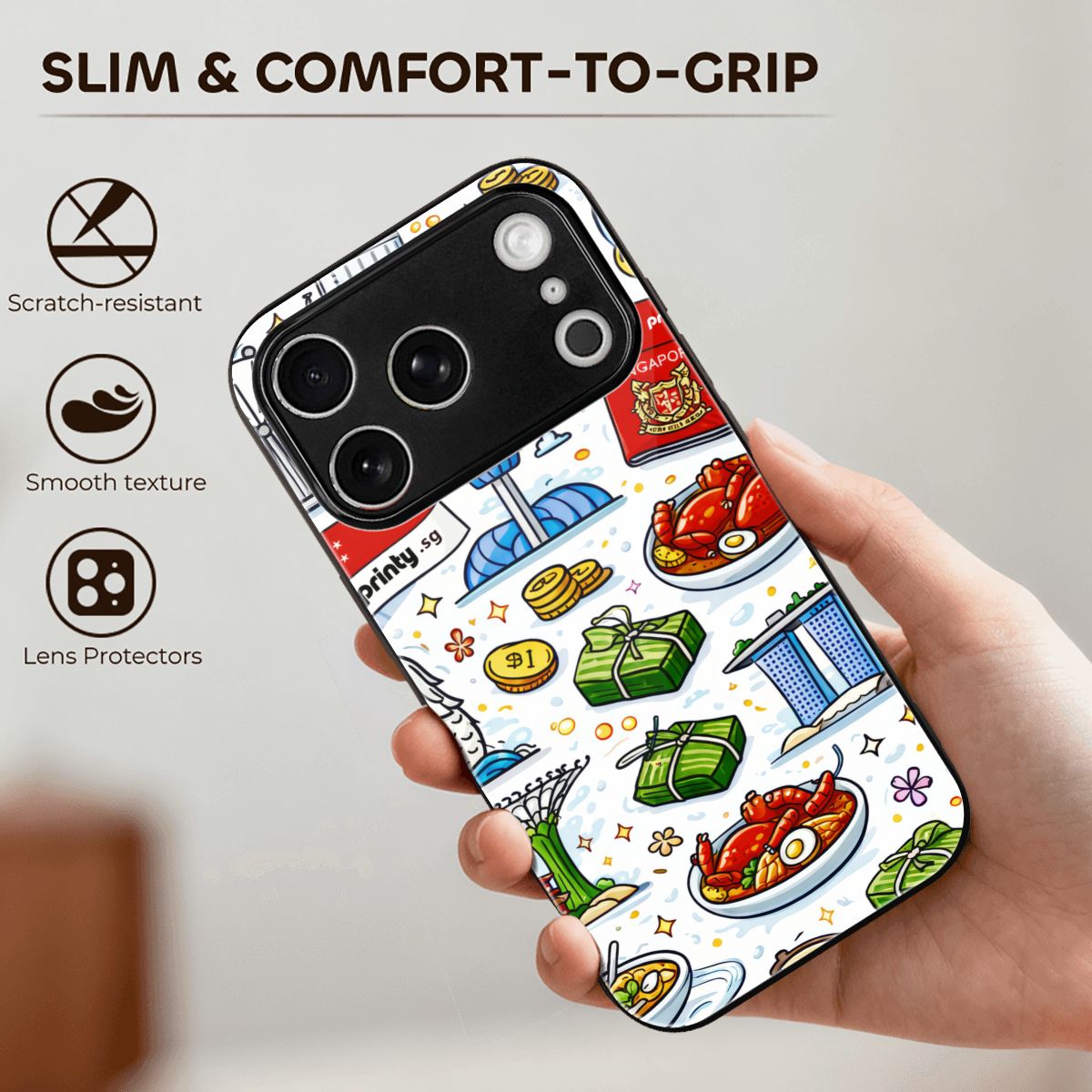 Custom iPhone 17 Pro Glass Phone Case