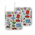 Custom Heat Resistant Pot Holders Set of 2