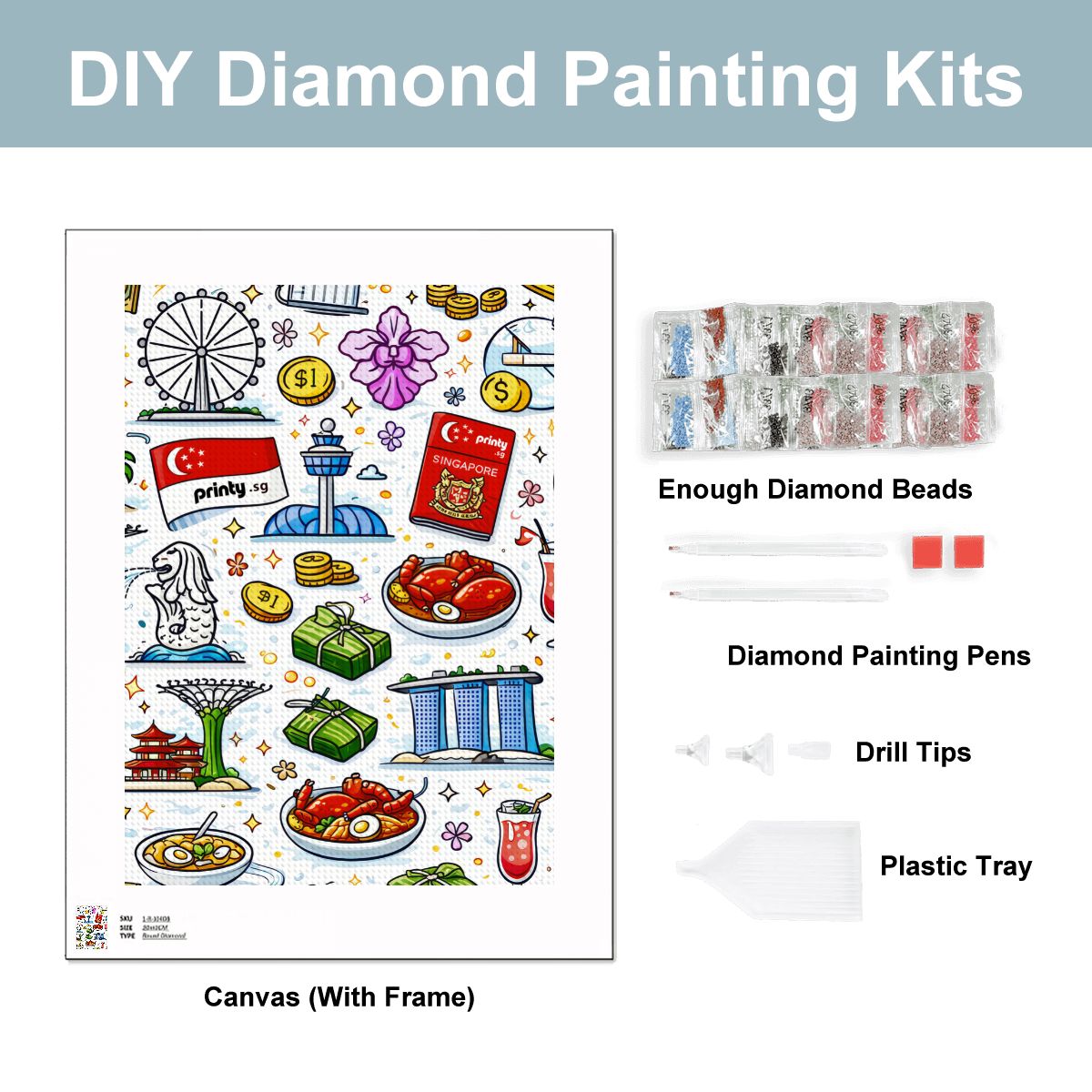 Custom DIY Diamond Painting no Frame (3:4)