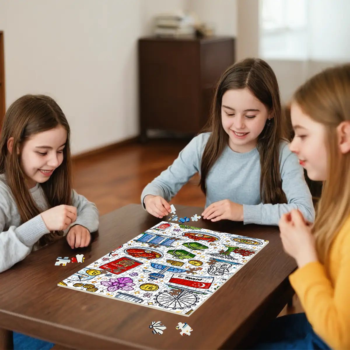 Custom Wooden Jigsaw Puzzles 300 pcs (Vertical)