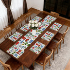 Custom Table Runner Placemat Set 9 Pieces