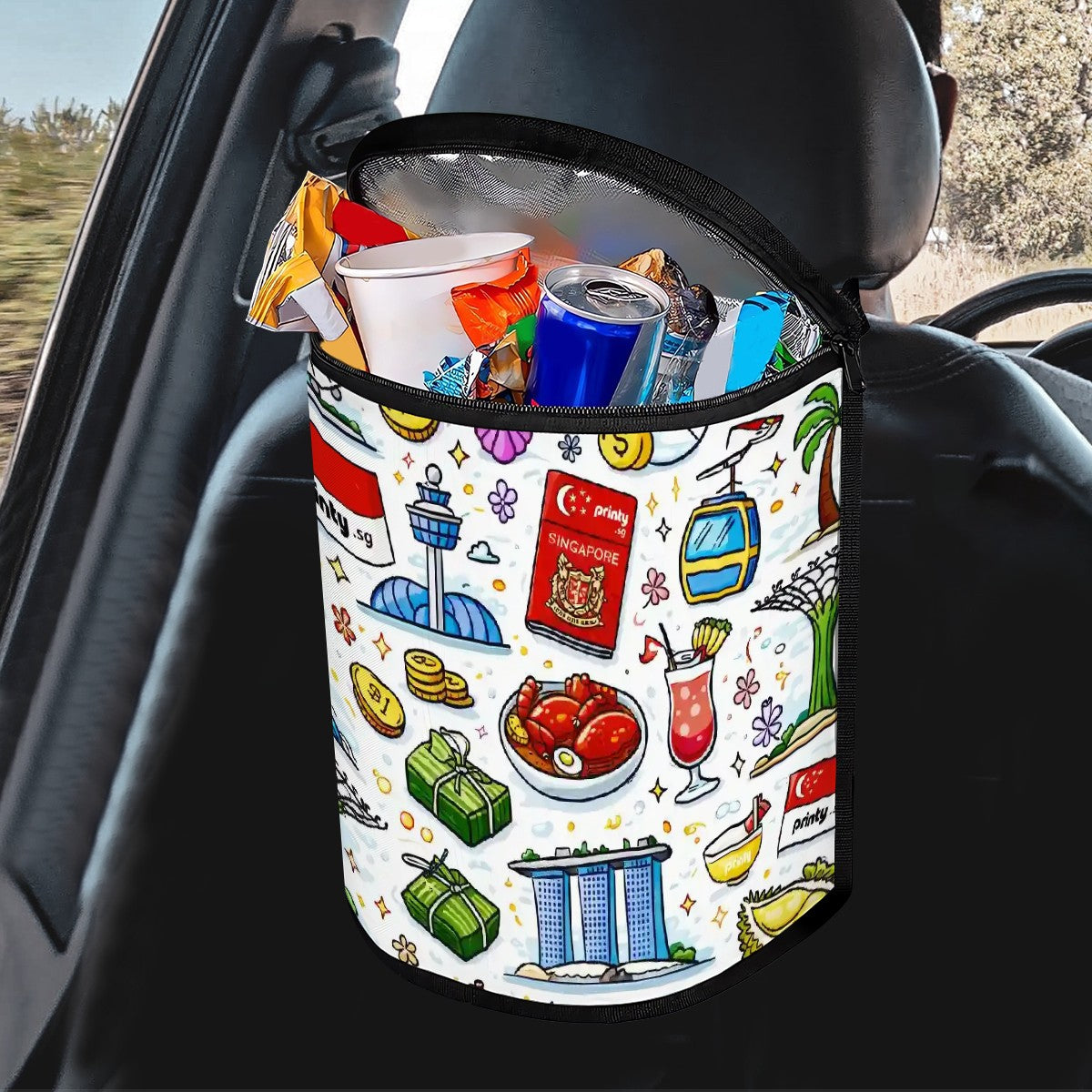 Custom Bucket-Shaped Car Trash Bag