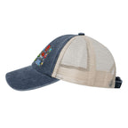 Custom Washed Denim Mesh Cap