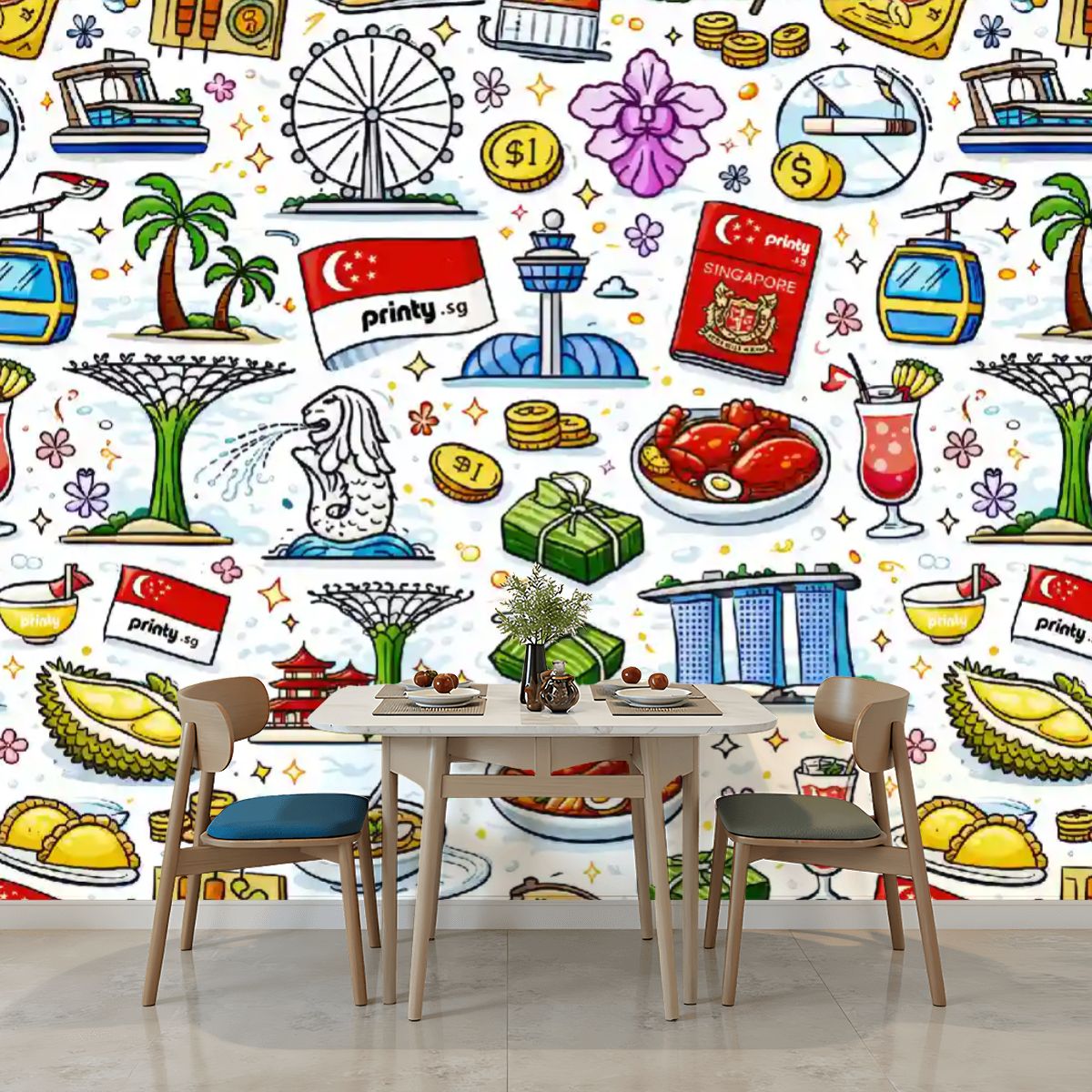 Custom Unpasted Mural Wallpaper 144"x100"