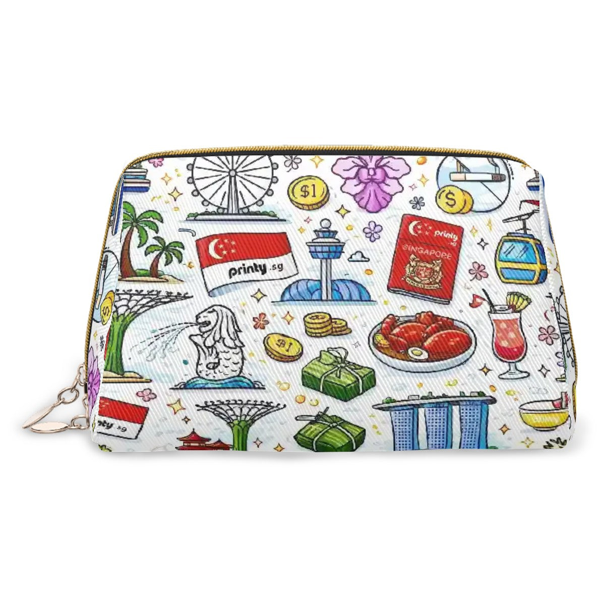 Custom Small Leather Makeup Bag