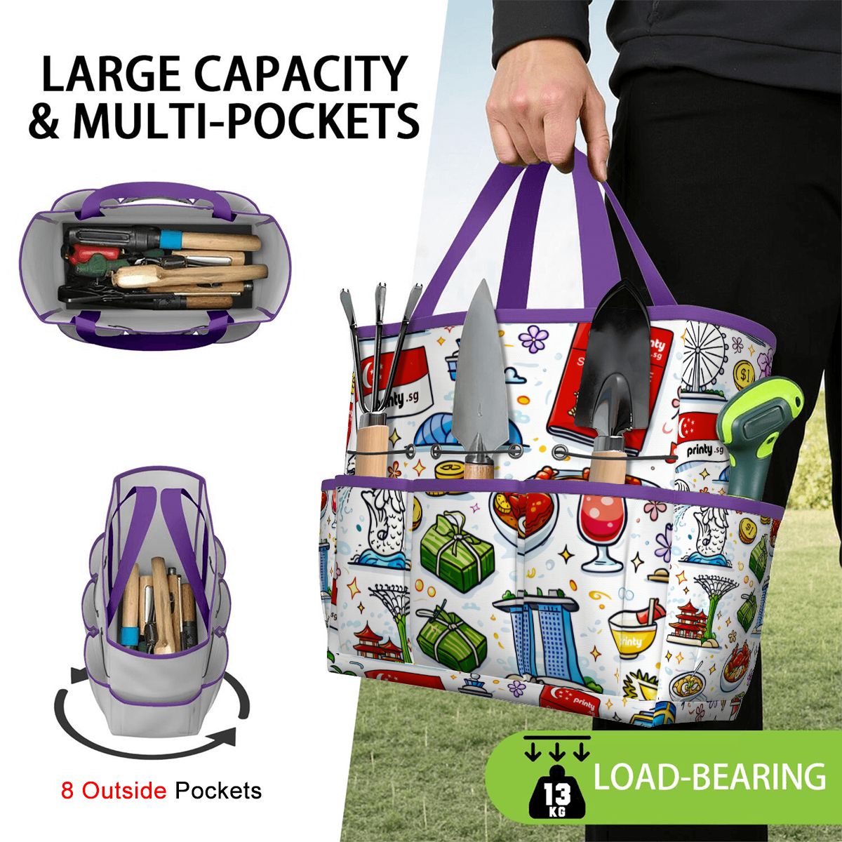 Custom Garden Tool Bag (Tools Not Included)