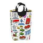 Custom Square Laundry Basket with Padded Handles