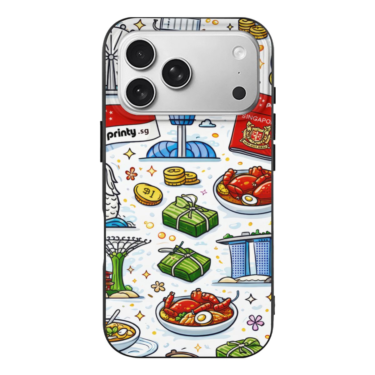 Custom iPhone 17 Pro TPU Black Phone Case