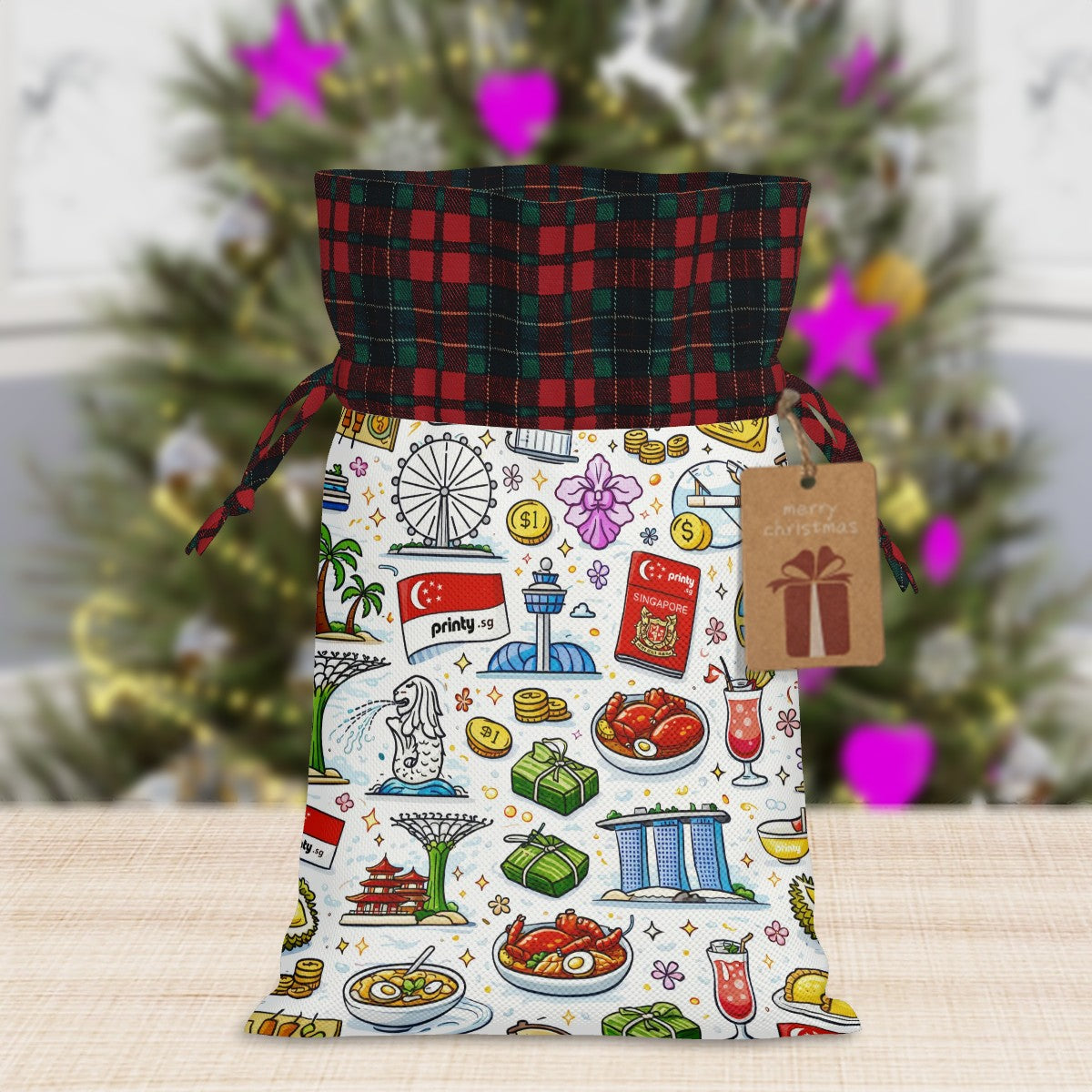 Custom Christmas Santa Sack