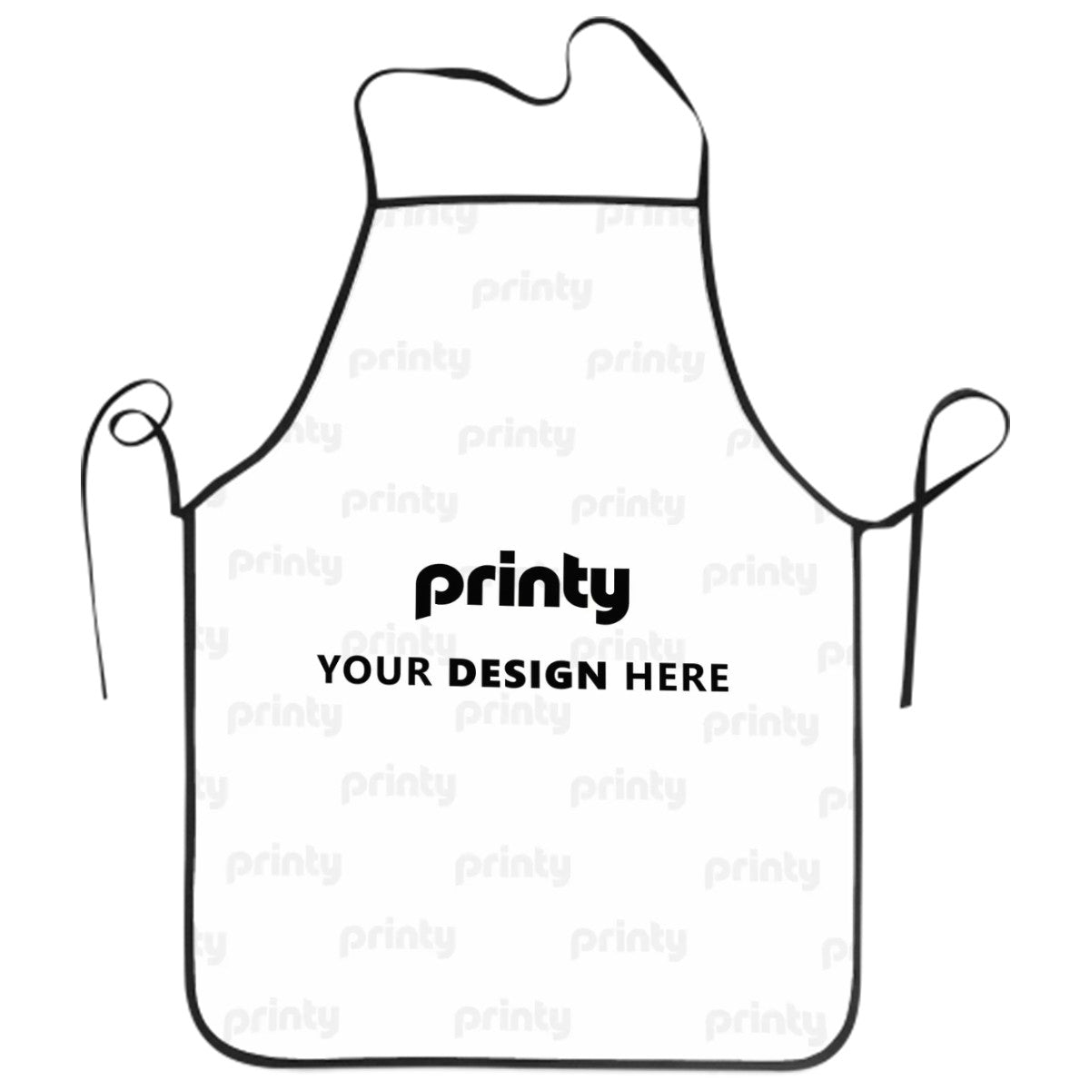 Custom Adult Apron without Pockets