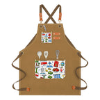 Custom Children's Canvas Cross Back Apron with Pockets