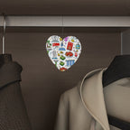 Custom Heart Shape Car Air Freshener Cards 6 pcs