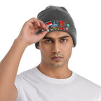 Custom Knit Hat with Heat Transfer Patch