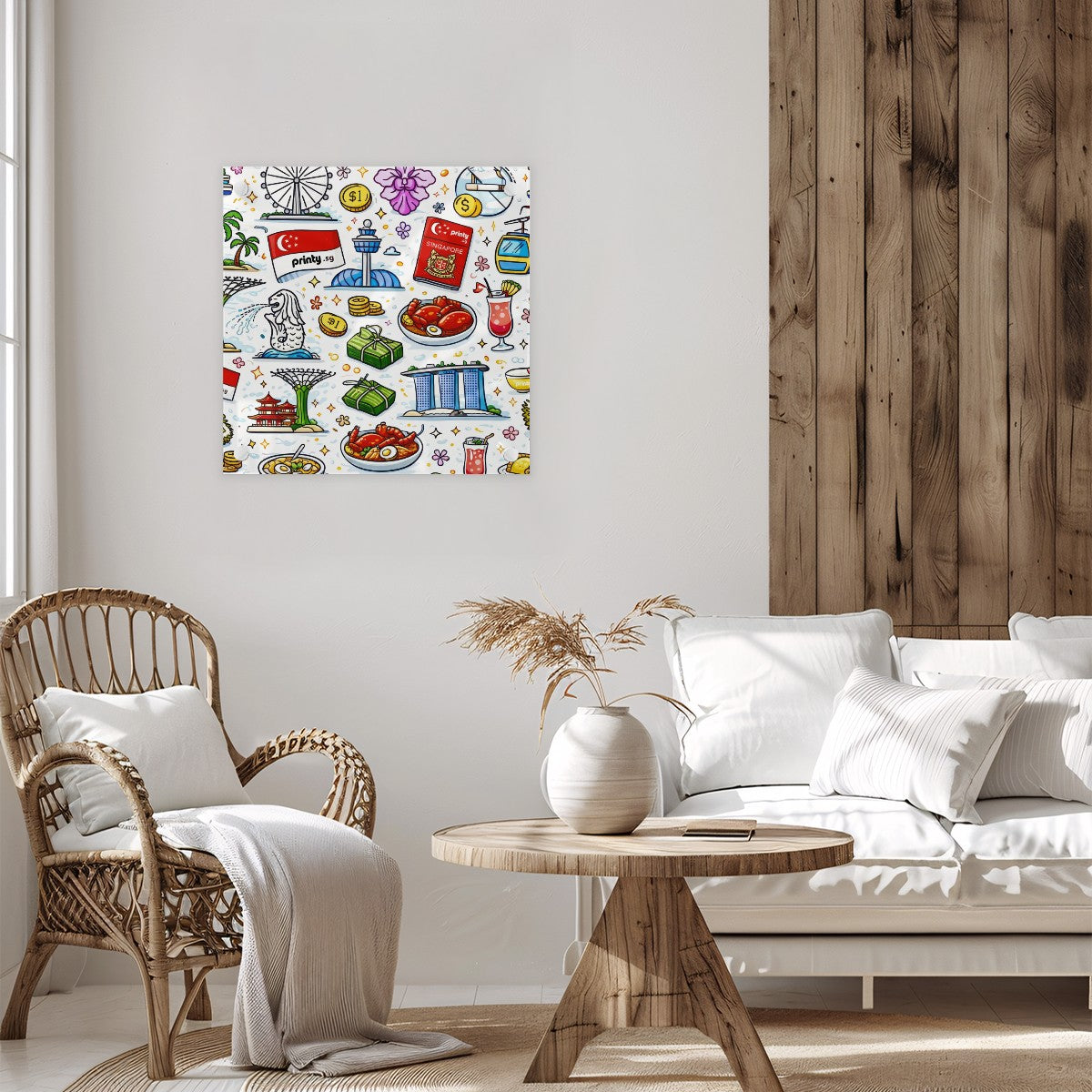 Custom Acrylic Wall Art Prints Square (Punched Type)