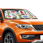 Custom Car Windshield Sun Shade (Stiff Version)