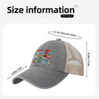 Custom Washed Denim Mesh Cap