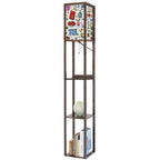 Custom Lampshade for Floor Lamp with Shelves