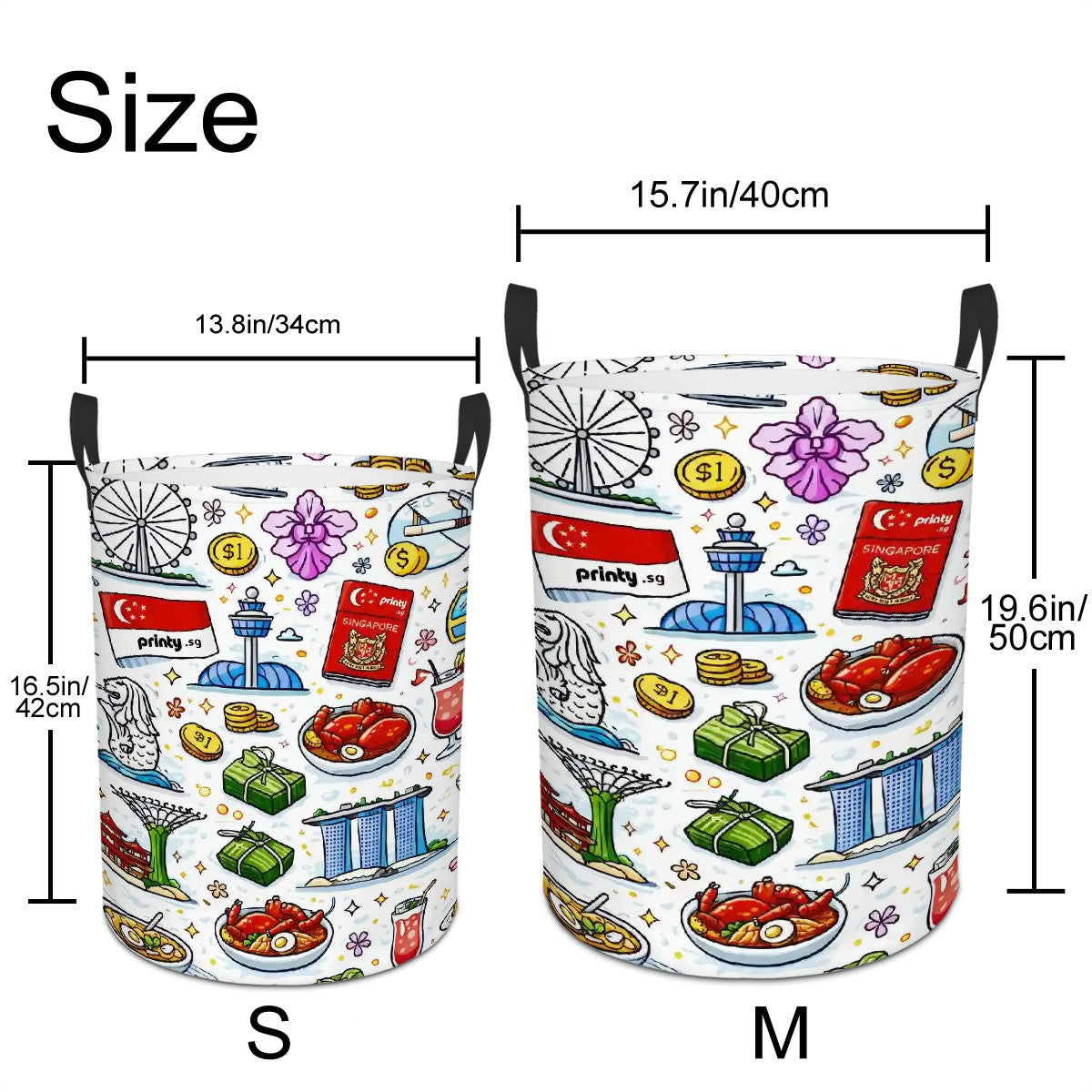 Custom Circular Laundry Basket