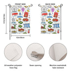 Custom Imitation Linen Garden Flags Yard Decorations Outdoor