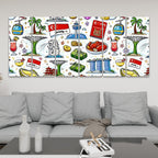 Custom 6 Panels Canvas Prints Wall Art