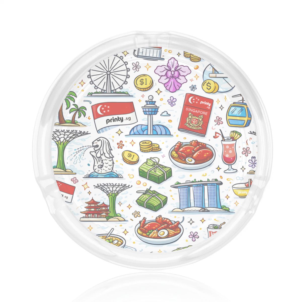 Custom Round Glass Ashtray