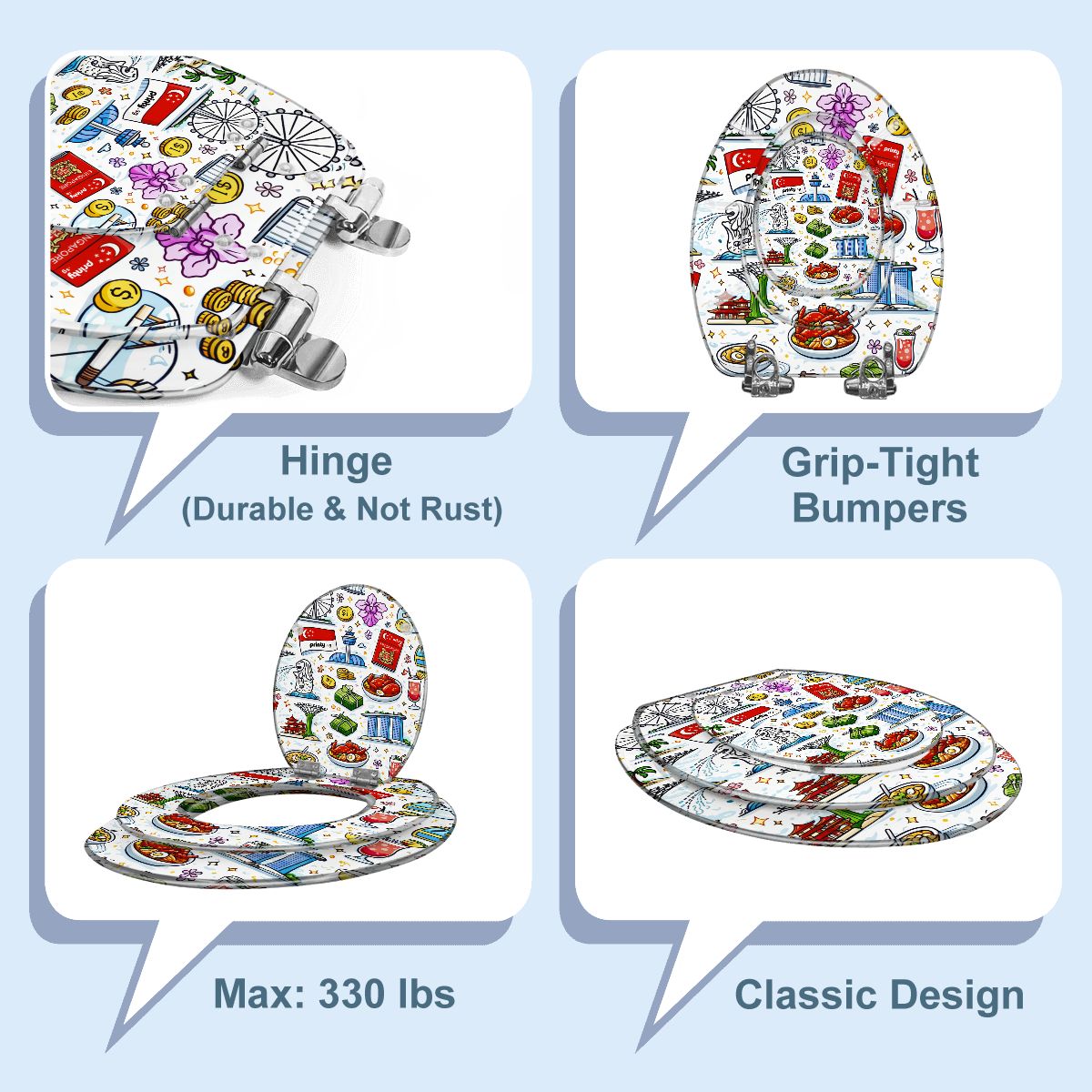 Custom Family Toilet Seat