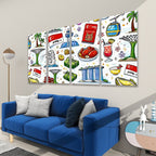 Custom 4 Panels Sound Absorbing Wall Art