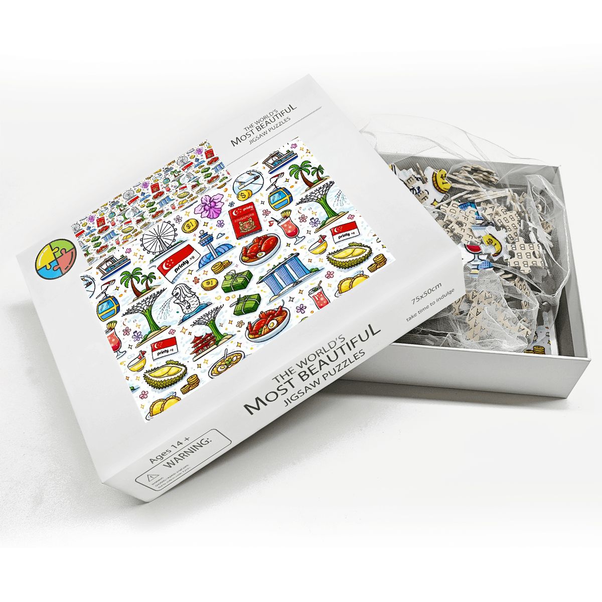 Custom Wooden Jigsaw Puzzles 1000 pcs (Horizontal)