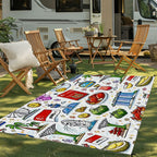 Custom Outdoor Plastic Straw Rug