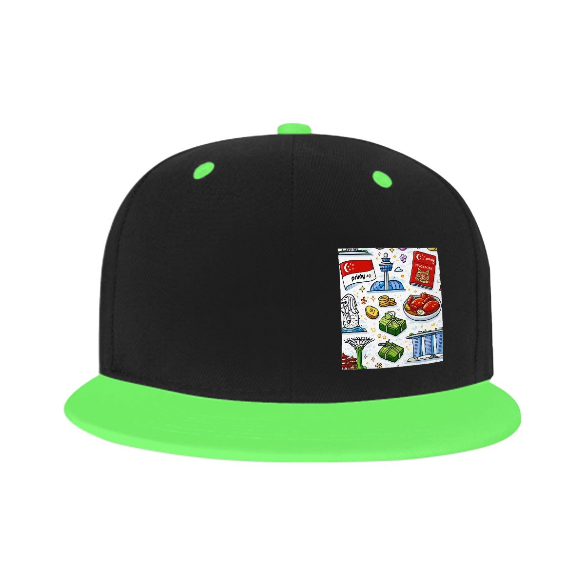 Custom Flat Bill Hats Hip Hop Style (Side Pattern)