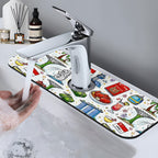 Custom Faucet Mat for Kitchen Sink