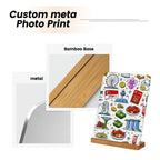 Custom Metal Photo Prints with Stand (Vertical)