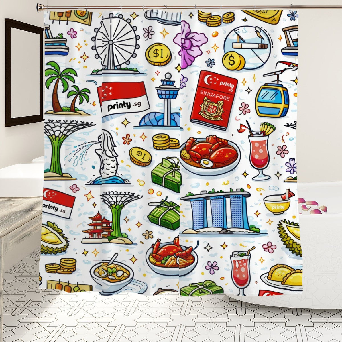 Custom Shower Curtain