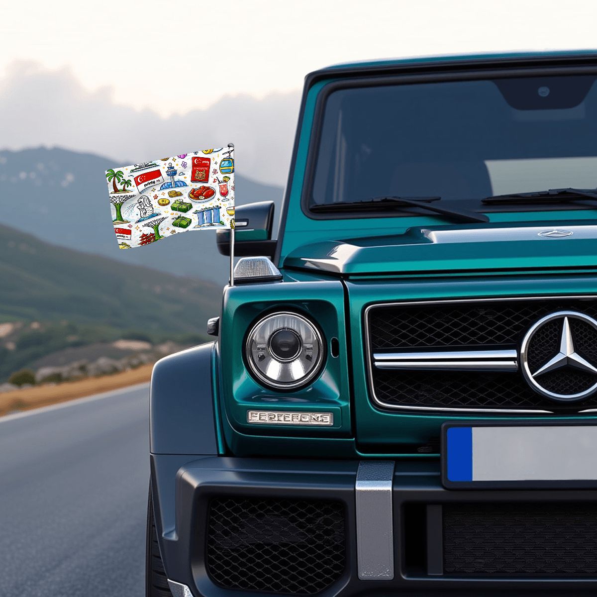 Custom Car Flag 18"x12"