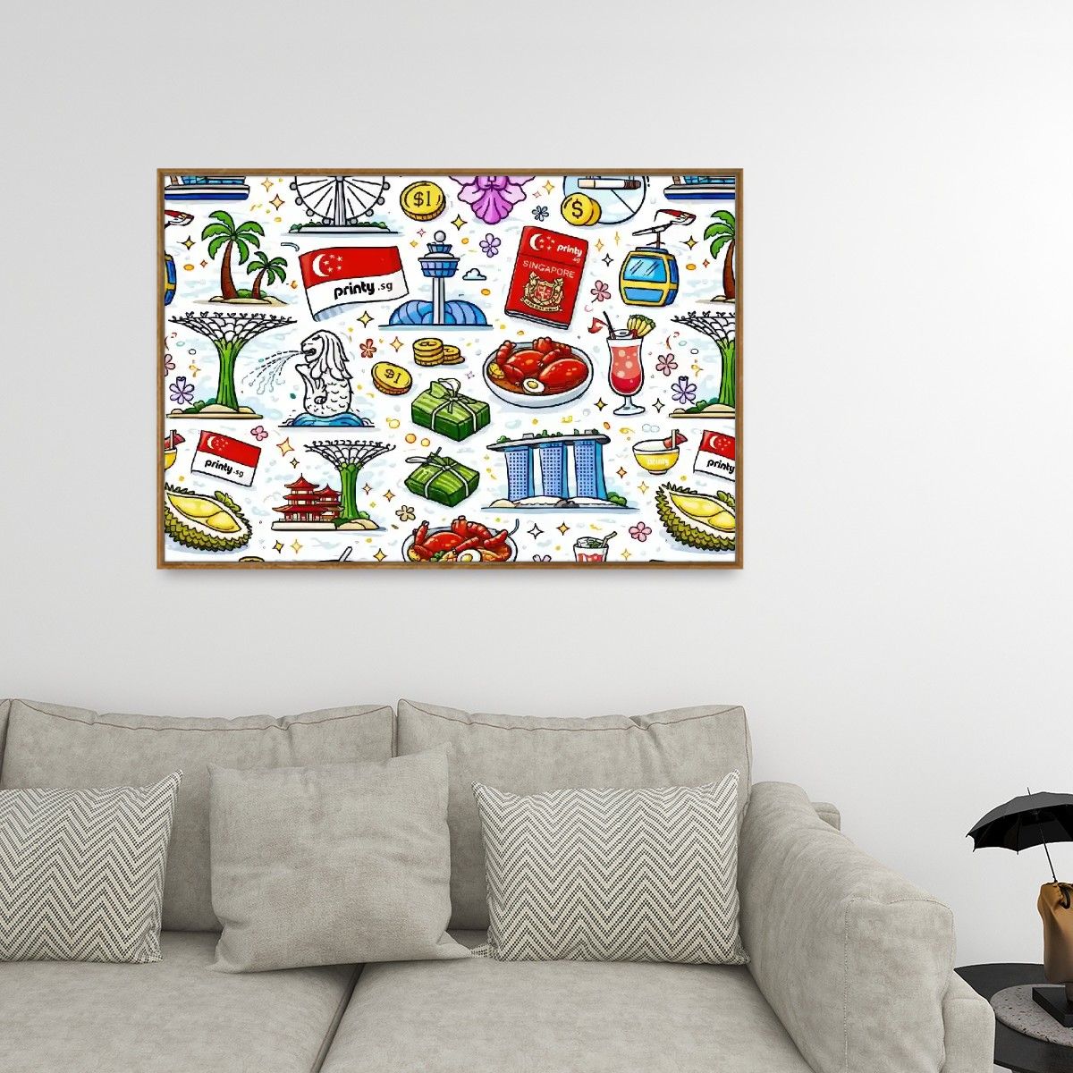 Custom Frameable Canvas Prints Wall Art (Horizontal)
