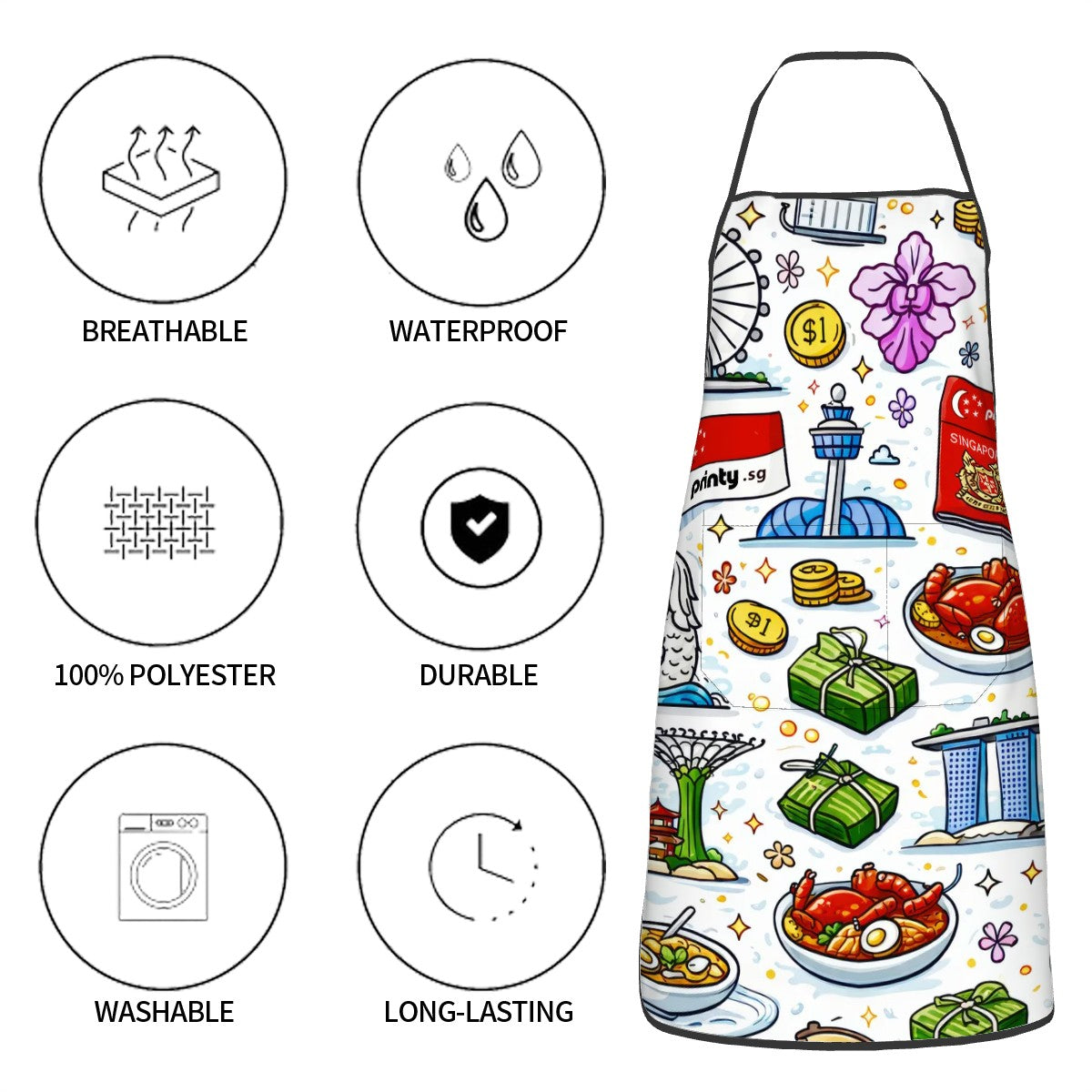 Custom Adult Apron with Pockets