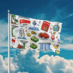 Custom Outdoor Decor Flags Double Sided (3:5)