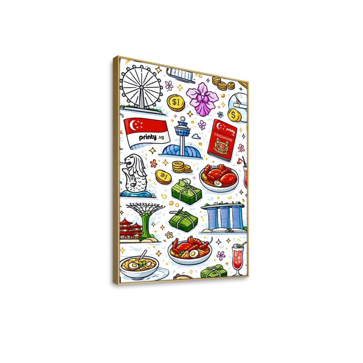 Custom Frameable Canvas Prints Wall Art (Vertical)