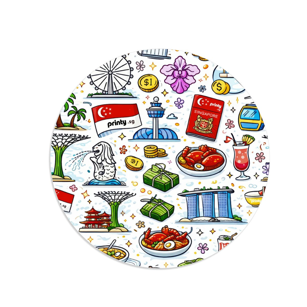 Custom Round Fridge Magnets