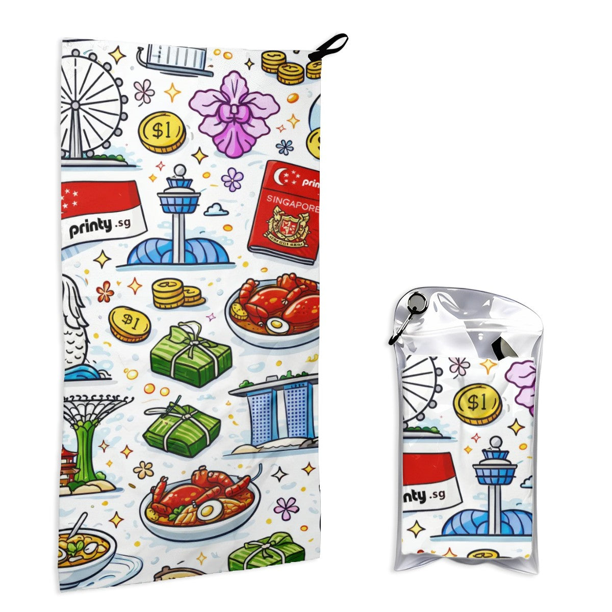 Custom Vertical Microfiber Towel